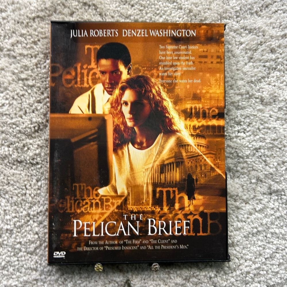 The Pelican Brief DVD 1993 Julia Roberts Denzel Washington Alan J. Pakula